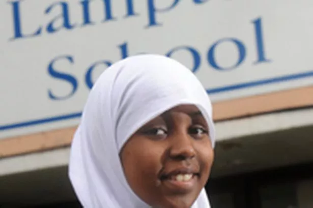 <b>Halima Hassan</b>, of Lampton School - MClamptonofsted0209_132641645